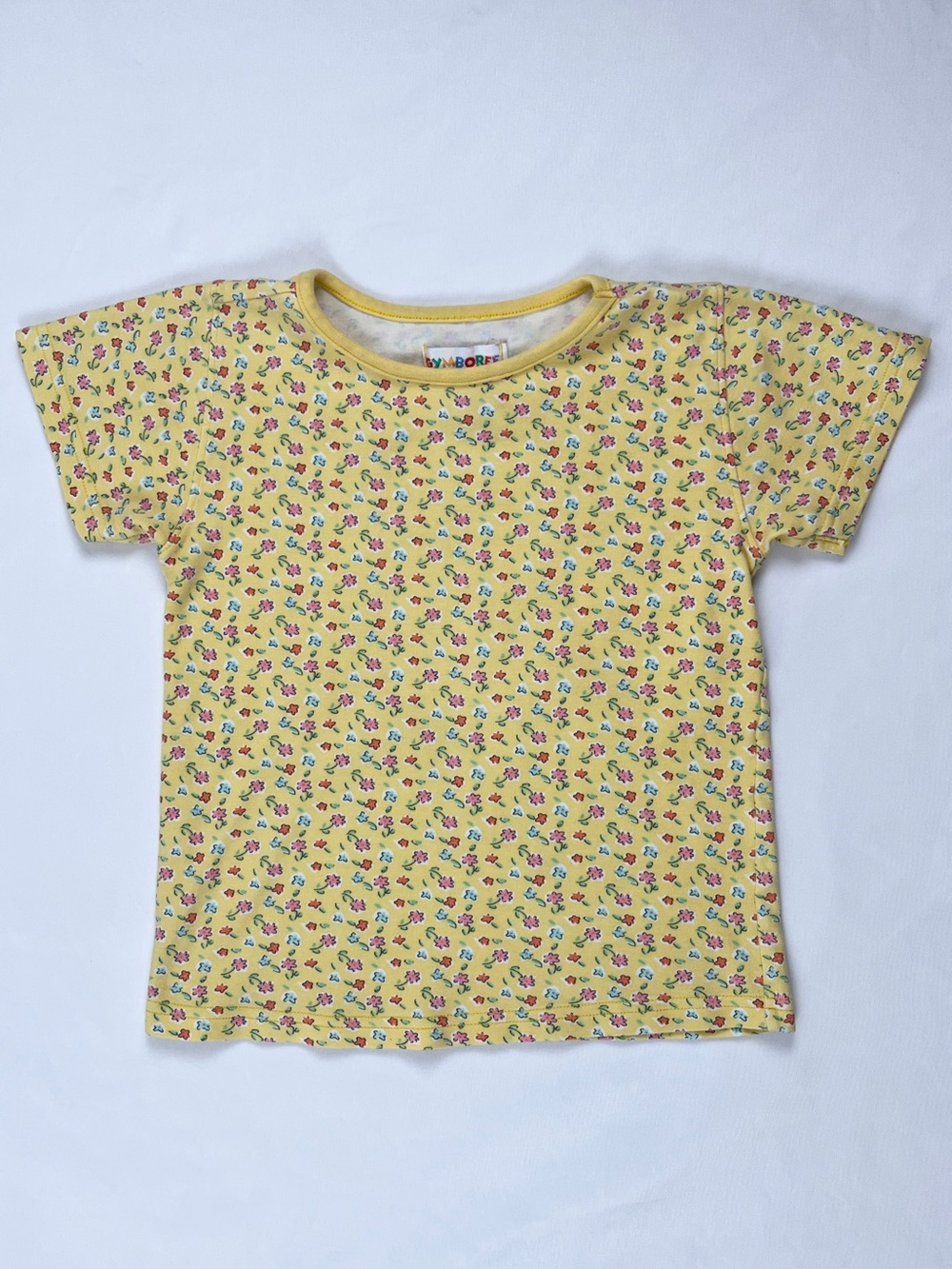 Gymboree Vintage 1998 Yellow Cotton Ditsy Floral Print Tee 5-6 - Picture 5 of 10